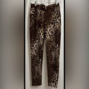Animal Print Fleece Lined Leggings